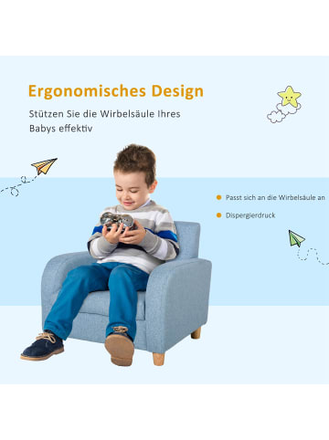 HOMCOM Kindersofa Blau