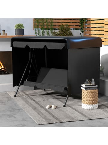 Outsunny Hollywoodschaukel Abdeckung in Schwarz 215L x 155B x 150H cm