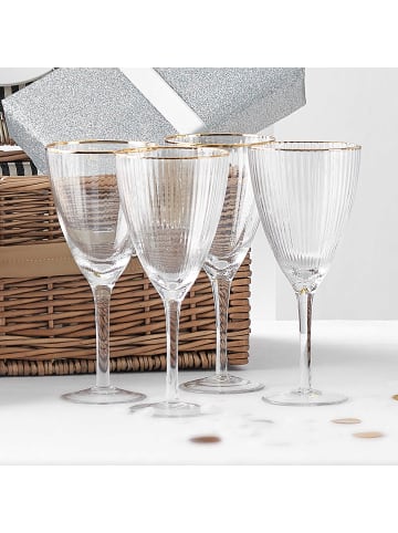 Butlers Weinglas GOLDEN TWENTIES 4er-Set in Durchsichtig