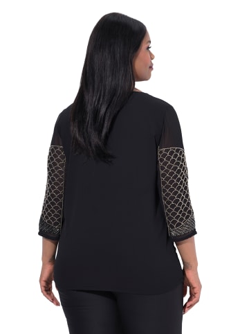 Ulla Popken Bluse in schwarz