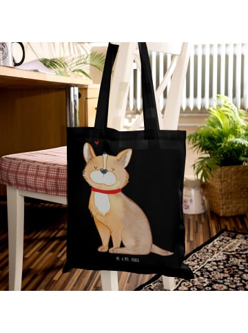 Mr. & Mrs. Panda Schultasche Hund Glück ohne Spruch in Schwarz