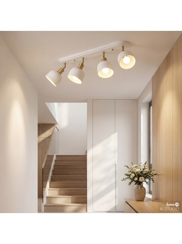 home24 Deckenleuchte LOWI in Weiß