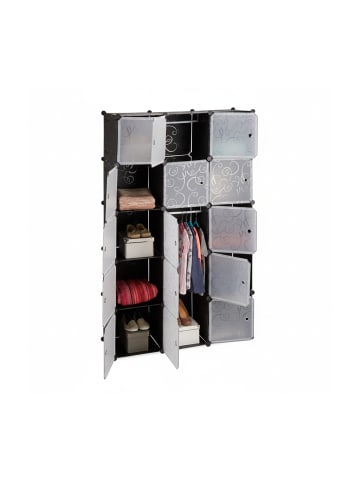 relaxdays Regalsystem in Schwarz