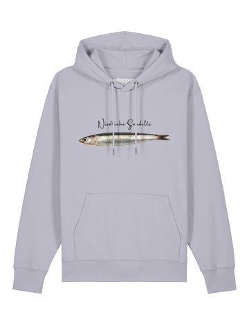 wat? Apparel Sweatshirt Niedliche Sardelle in Lavender
