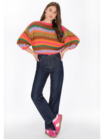 myMo Sweater in pink multicolor