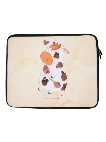 Mr. & Mrs. Panda Laptop Case Kuh ohne Spruch in Vintage