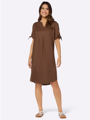 Sieh an! Tunikakleid in braun