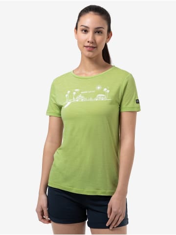 super.natural Merino T-Shirt ALL ON BOARD in grün