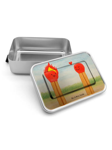 Mr. & Mrs. Panda Brotdose Streichhölzer Design ohne Spruch in Weiß