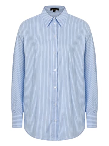 More & More Baumwollbluse in blue and white stripe