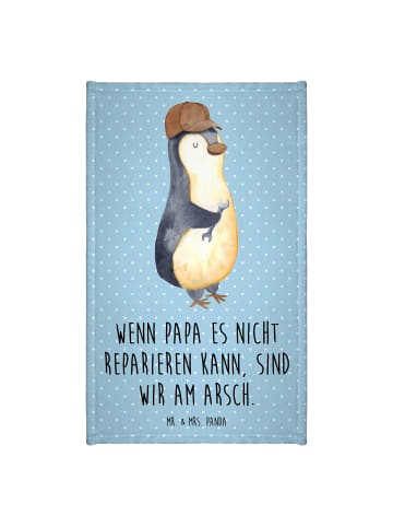 Mr. & Mrs. Panda handtuch gäste wc Wenn Papa es nicht reparieren... in Blau Pastell