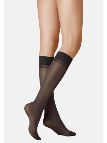 Kunert Feinkniestrümpfe Satin Look 40 weicher Bund in Black