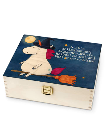 Mr. & Mrs. Panda Teebox Einhorn Hexe Design mit Spruch in Weiß