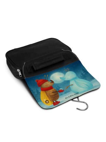 Mr. & Mrs. Panda beauty case Nachtfalter Schneemann Design ohne ... in Weiß