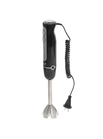 Adler Europe Stabmixer mit Edelstahlklinge 1500 W - 5 Geschwindigkeitsstufen in Schwarz
