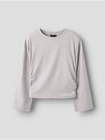 name it Oberteil mit langen Ärmeln in Light Grey Melange