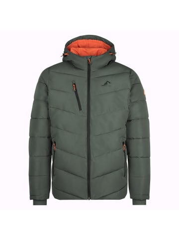 Westfjord Winterjacke "Kirkjufell" in Dunkle Olive/Schwarz/Orange