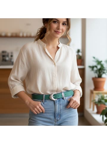 FRONHOFER Damengürtel mit Metallschlaufe in Peach