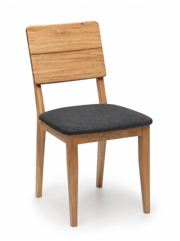 58 aufm Kessel ESSZIMMERSTUHL 2er-Set Dyan Massivholz Wildeiche/Grau
