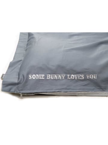 Playboy Wende-Bettwäsche "FRANCESCA" in Hellgrau / Grau - (B)135 x (H)200 cm 