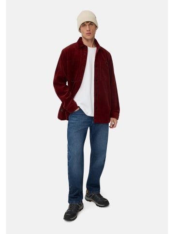 Camel Active Cord Overshirt mit Druckknöpfen in Bernsteinrot