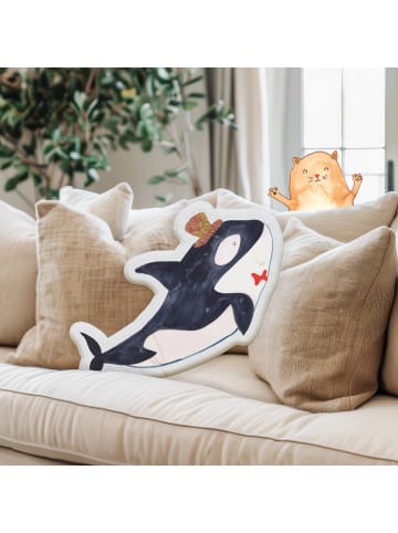 Mr. & Mrs. Panda kuschelkissen tier Orca Zylinder ohne Spruch in Weiß