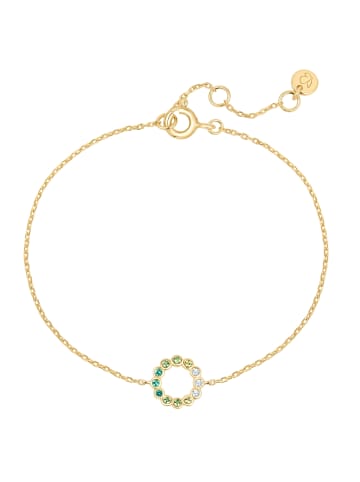 Glanzstücke München Armband aus Sterling Silber mit Zirkonia in gelbgold