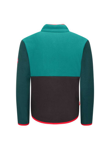 Trollkids Fleece Pullover Flekkefjord in dark cyan