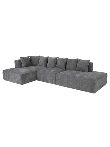 MCW Sofa-Garnitur Q28 Liegefläche links, Dunkelgrau