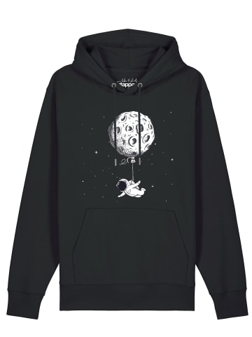 wat? Apparel Sweatshirt Funny Spaceman in Schwarz