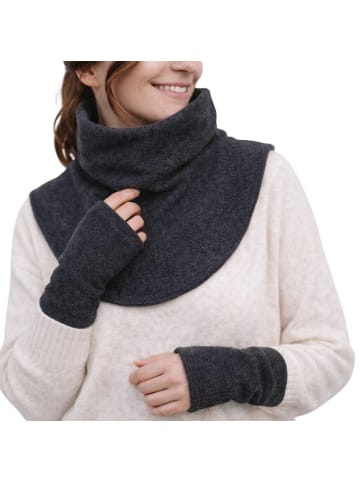 Hoppediz Tragezubehör Fleece Schalkragen und Stulpen in anthrazit