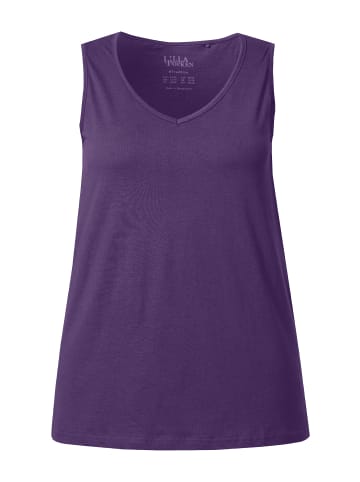 Ulla Popken Strick-Top in tiefes violett