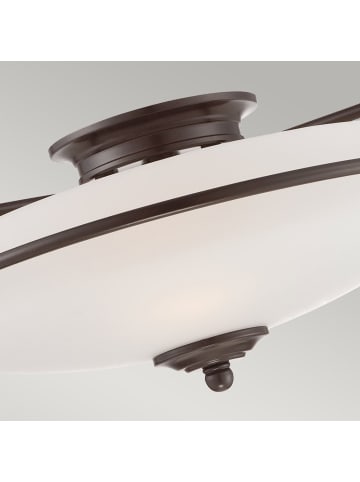 Licht-Erlebnisse Deckenlampe Ø 42.2 x (H)19.4 cm in Bronze Antik WeißBronze Antik Weiß