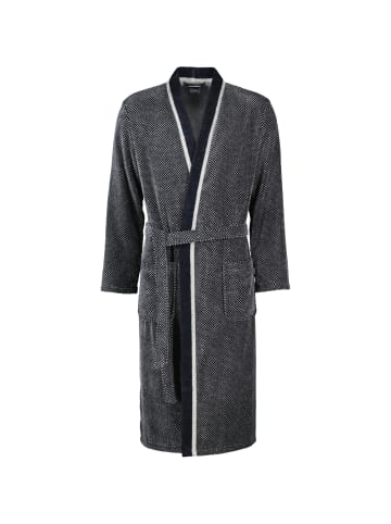 Cawö Cawö Bademäntel Herren Kimono 4839 silber-schwarz - 79 in silber-schwarz - 79