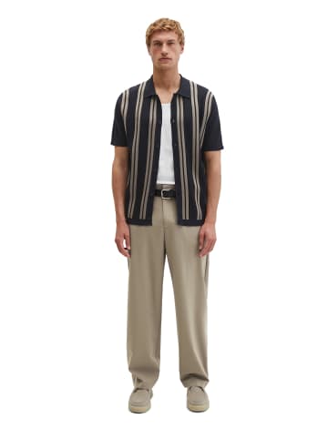 Marc O'Polo Kurzarm-Feinstrickshirt Travel Collection in Deep Night Blue