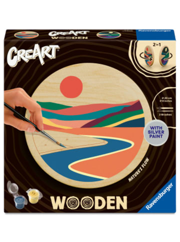 Ravensburger Verlag GmbH Spiel - CreArt, Malen nach Zahlen Wooden - Fluss der Natur