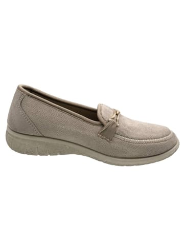 Fischer Markenschuh Hausschuhe für Damen in beige