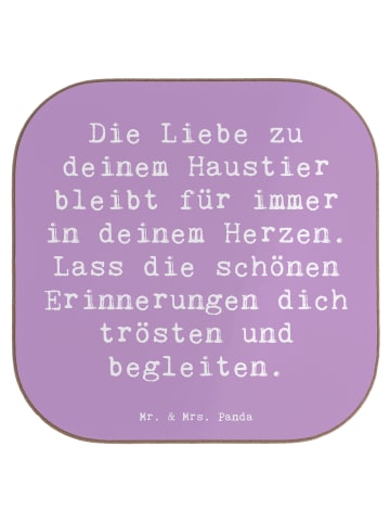 Mr. & Mrs. Panda Holzuntersetzer Spruch Trauerbewältigung Hausti... in Lavendeltraum