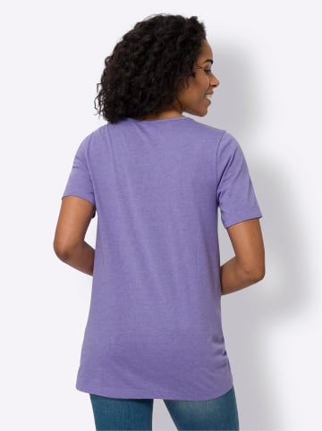 Sieh an! Longshirt in lavendel-meliert