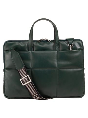 DuDu Togean Laptoptasche Leder 36 cm in mangrove