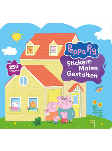 Schwager & Steinlein Buch - Peppa Pig Stickern Malen Gestalten