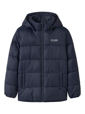 name it Nkmmarble Leichtsteppjacke Übergangsjacke in Dunkelblau