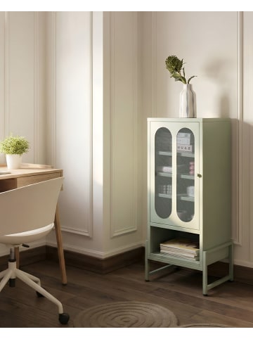 Beliani Büroschrank SOLETTA in Grün - (W) 47 x (H) 108 x (L) 35 cm