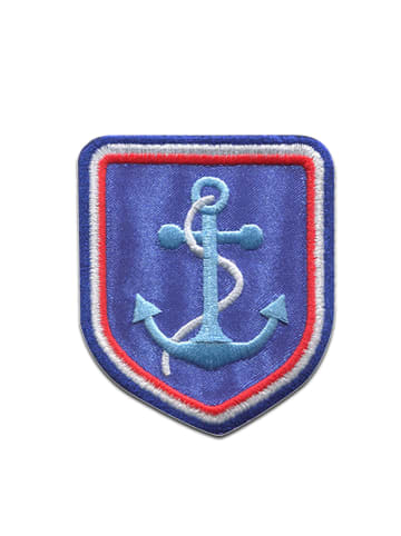 Catch the Patch Anker Wappen Brave CoastApplikation Bügelbild inBlau