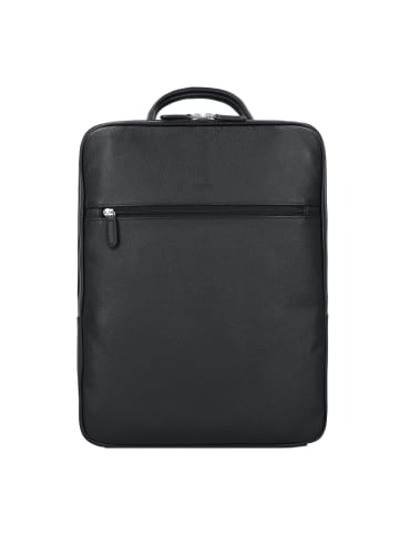 PICARD Milano Business-Rucksack Leder 39 cm Laptopfach in schwarz