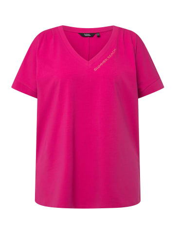 Ulla Popken Shirt in fuchsia pink