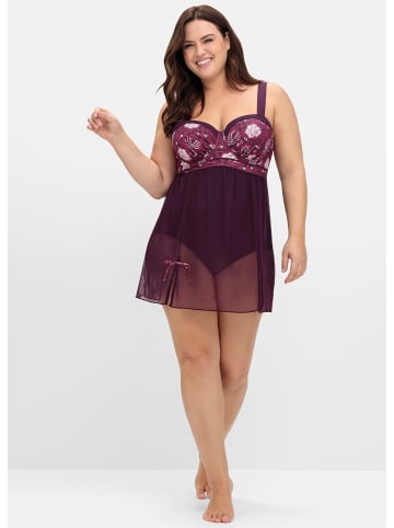 sheego by Joe Browns Badekleid in beere-gemustert