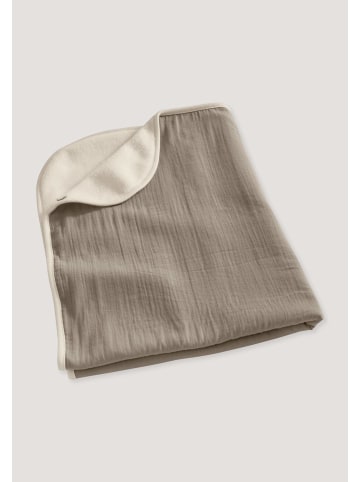 Hessnatur Hessnatur Wende-Decke Softfleece mit Musselin aus reiner Bio-Baumwolle in natur