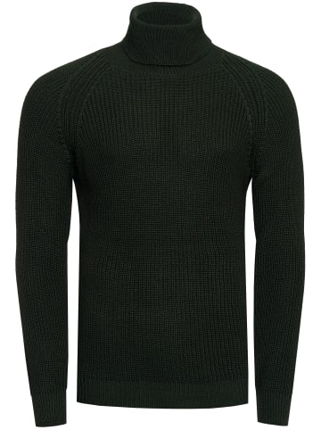 Rusty Neal Grobstrick Slim Fit Rollkragen-Pullover in Khaki