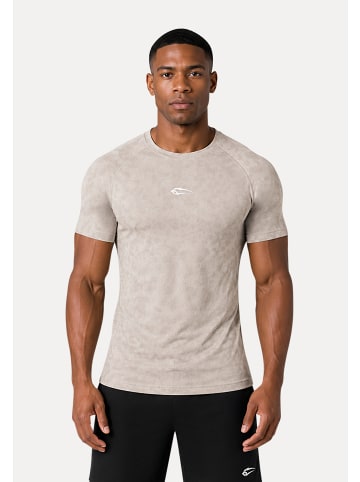 SMILODOX Kompression Camo T-Shirt Varek in Creme